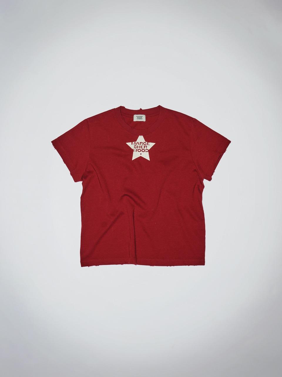 STAR LOGO T-SHIRT_burgundy