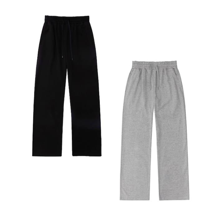 [1+1] 무지 와이드 트레이닝 롱팬츠