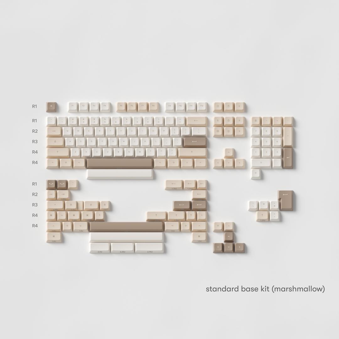 dalgona keycaps (marshmallow)