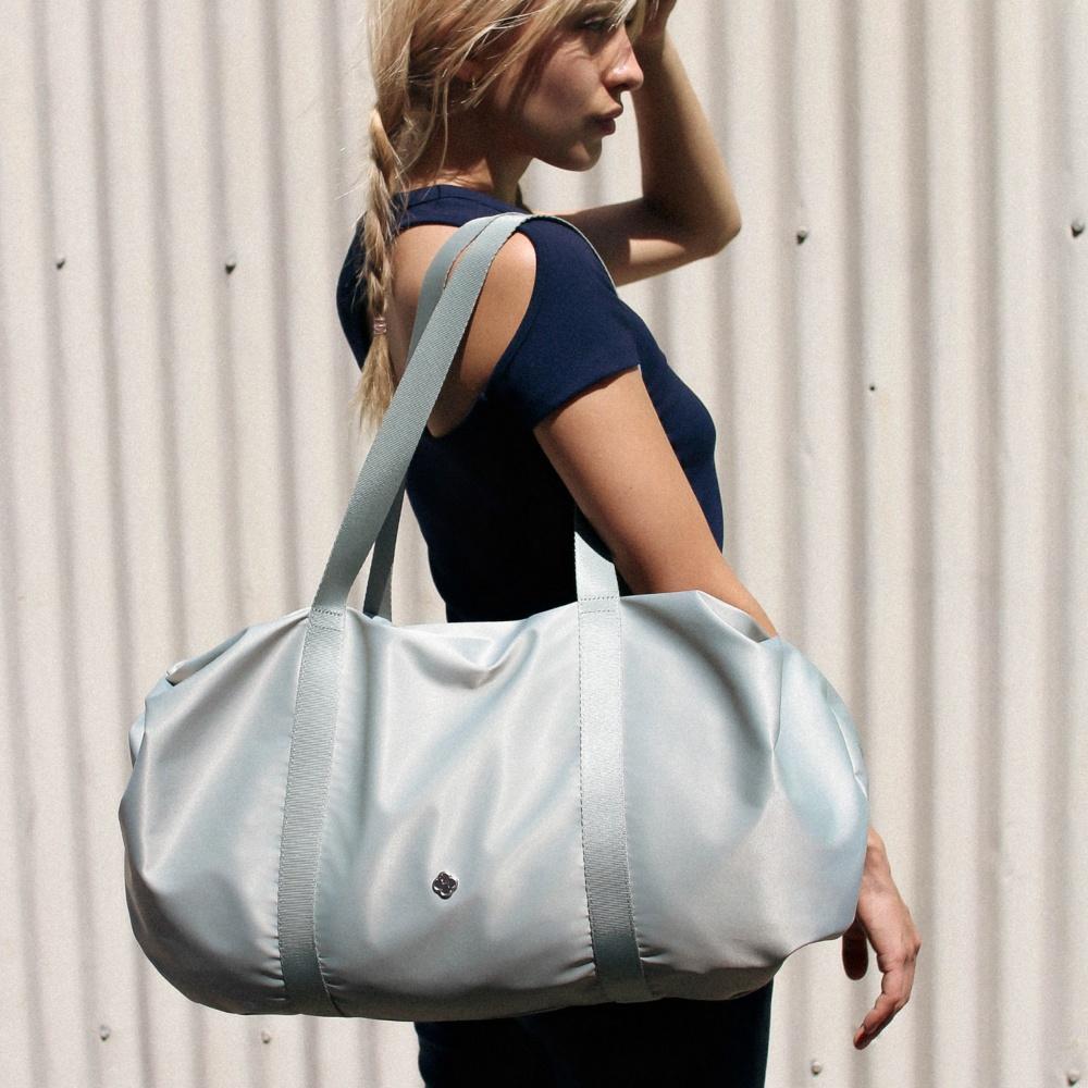 [단독] Aurora Shirring Duffle Big Bag 오로라 셔링 더플 빅백_Silver
