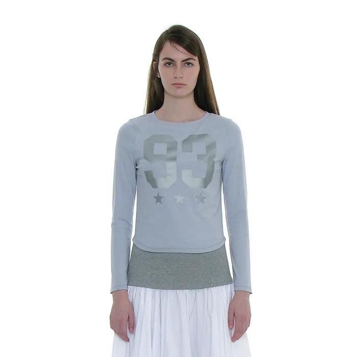 93 CIAO PRINTED LONG SLEEVE TEE_SKY