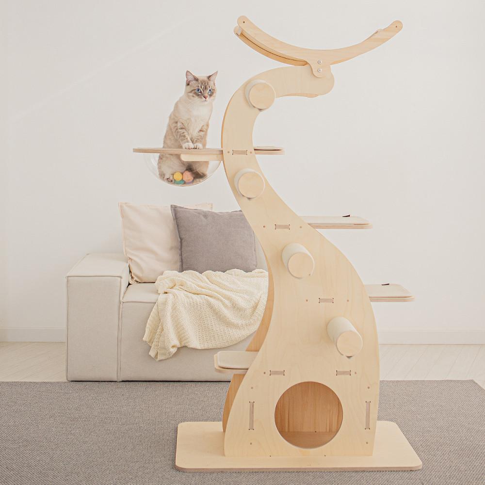 모넬로 원목 대형 고양이 캣타워 다이노 일반형 GO23112