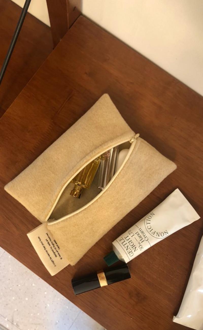 [이나연님 소개 파우치]VEDA Romantic Pouch_Beige