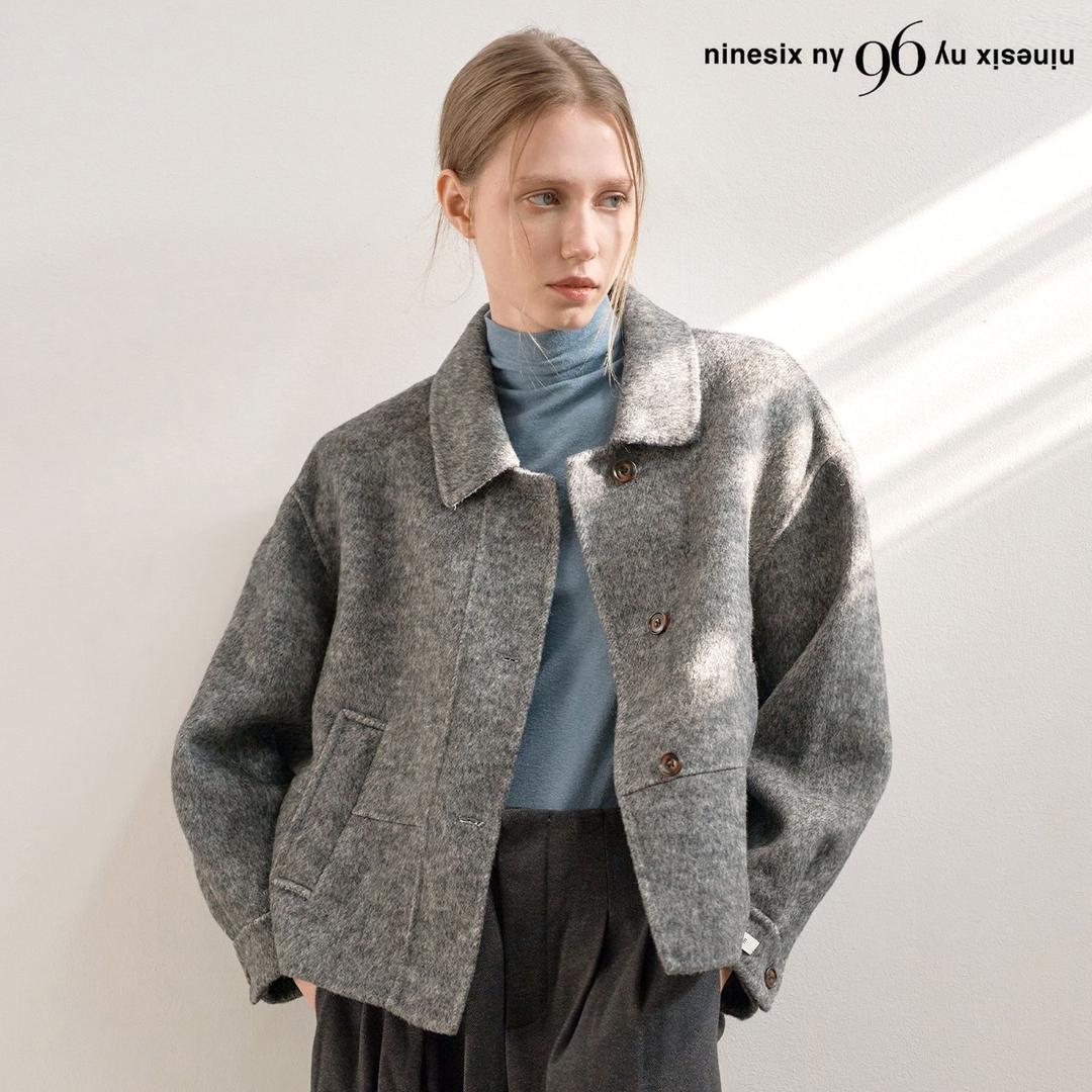 카라넥 버튼업 하프 울 코트 (NP4JH002L0)