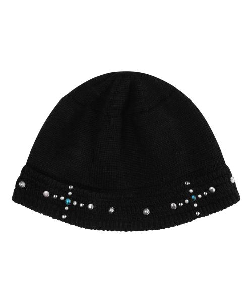 Multi Studded Knit Bucket Hat (Cross)