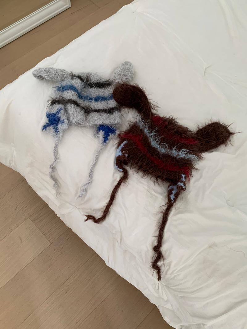 baby puppy knit hat (2color)