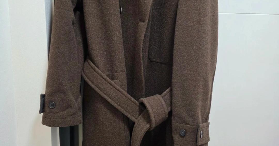 LEMAIRE 24FW 르메르 랩 코트 브라운 XS