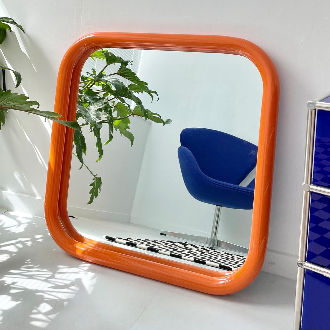 하우스온 볼드 프레임 미러 Orange