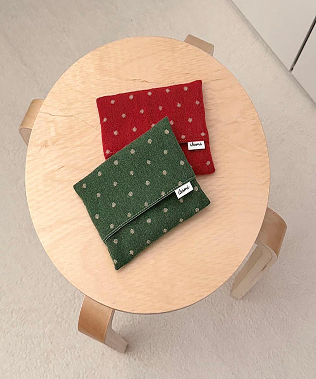 아이보미 [자제체작] 핫팩파우치 핫팩 주머니 파우치 땡땡이 울 겨울 선물 핸드메이드