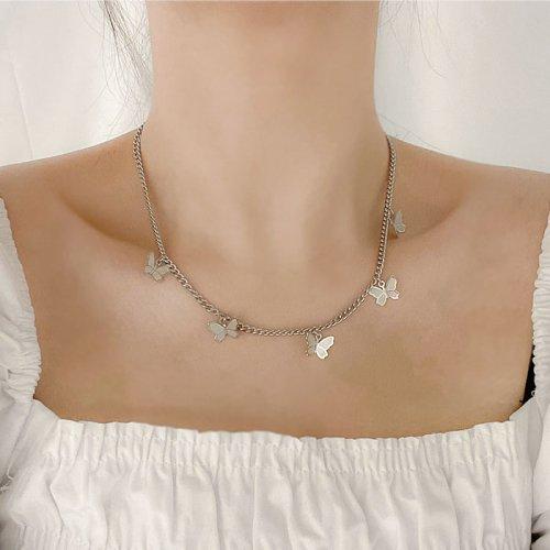 리아 버터플라이 목걸이 (써지컬스틸)