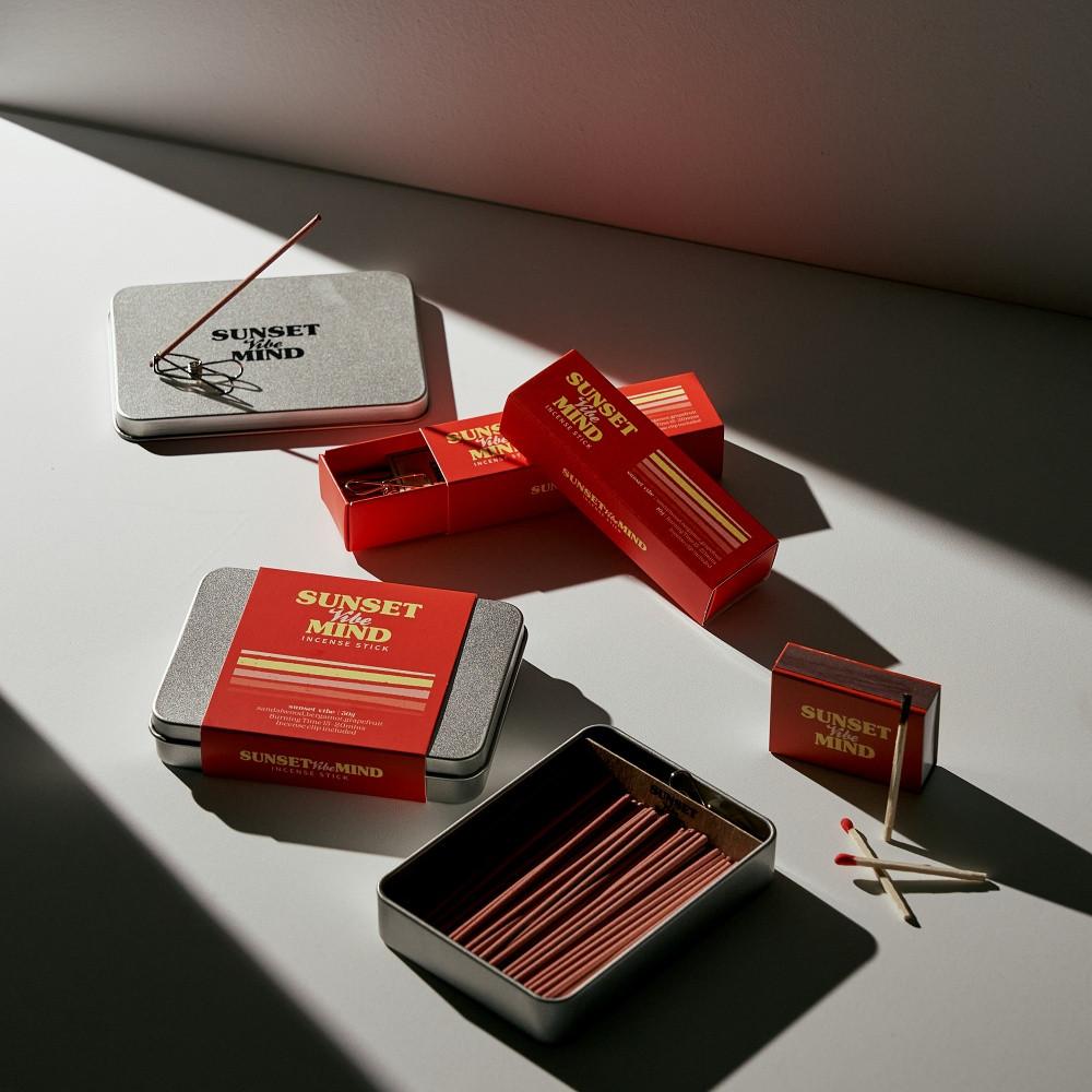선셋마인드 인센스스틱 - sunset vibe 선셋바이브 [인센스홀더/성냥 포함]