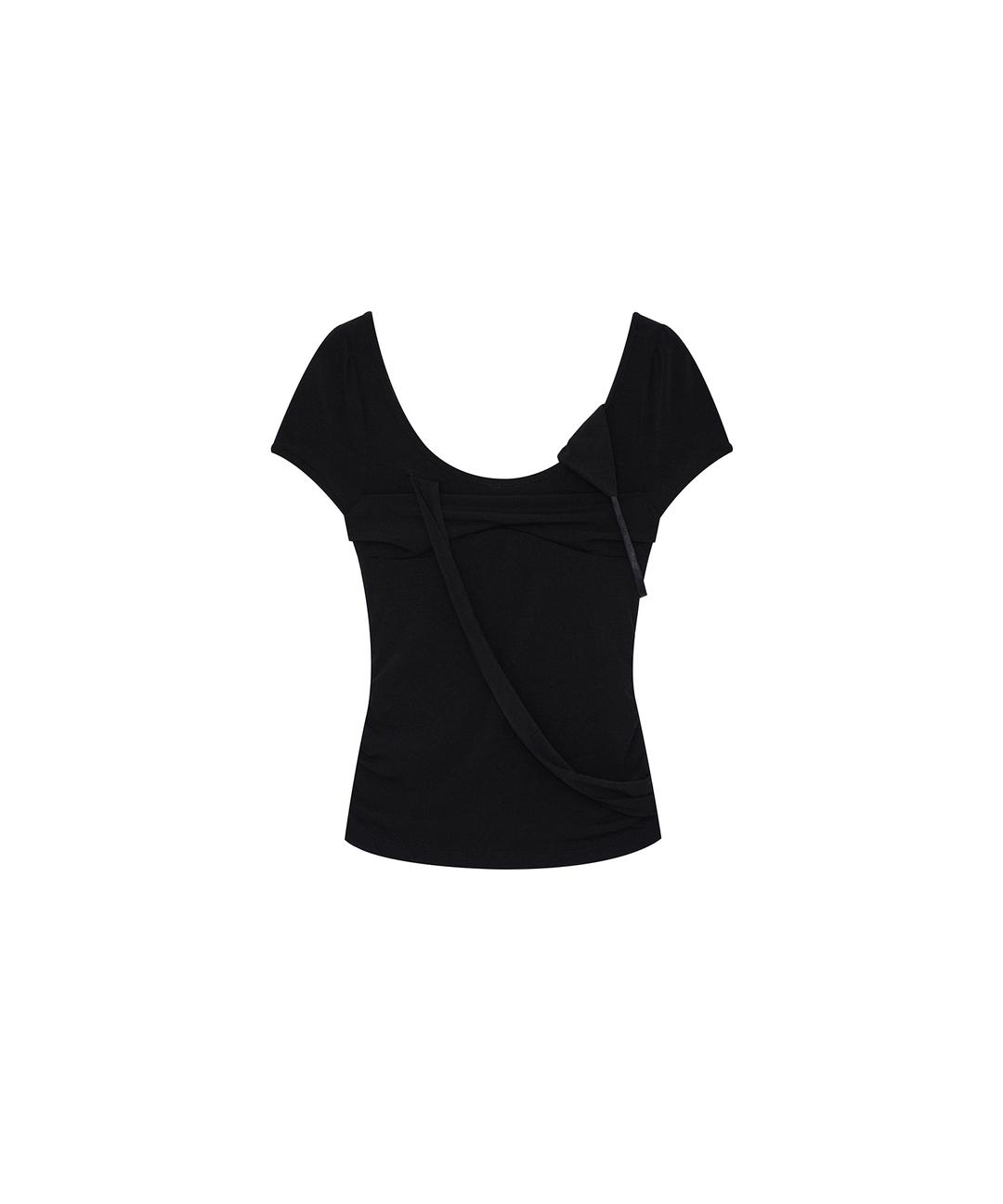 (4.1 Pre-Order) Peek-a-boo Top Black