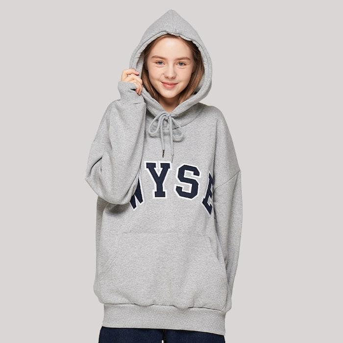 컬리지 후드 (그레이)