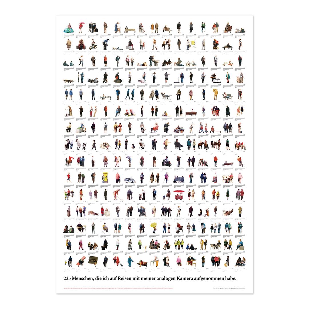 225 Menschen Poster