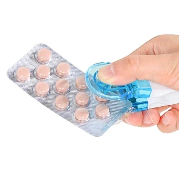 알약펀치 약통 휴대용 알약까기 케이스 빼기, 약펀치070060C..., 1개
