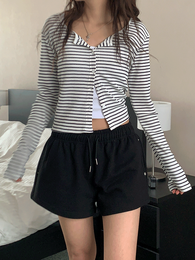 단가라 여름 가디건