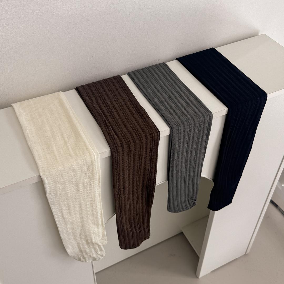 블루씨티 [3type] 세로 무늬 하트 패턴 쫀쫀 유발 팬티 스타킹 4color