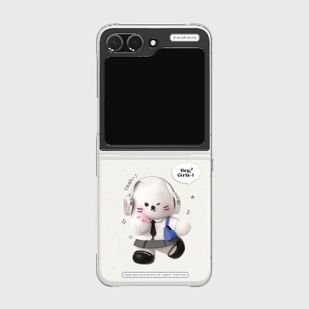 [무료배송]스쿨룩 치치(Z플립-클리어하드)