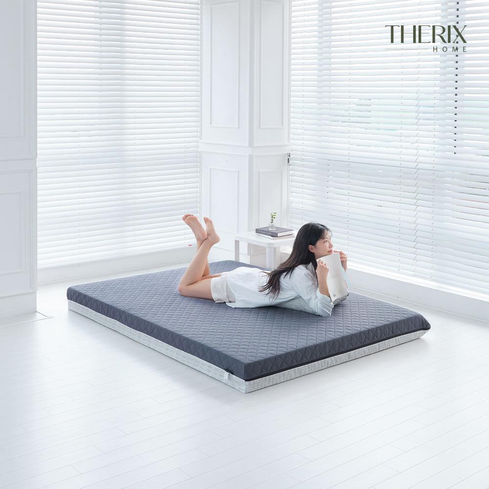 더릭스홈 베이직 단단한 마약매트리스 허리에좋은 원룸 바닥 탄탄한 수면매트 자취 침대 매트릭스 토퍼 6cm MS