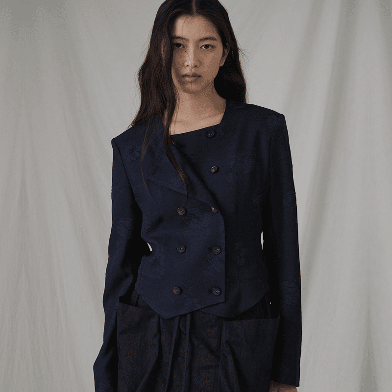 [DODE] HEATHER JACKET_ NAVY