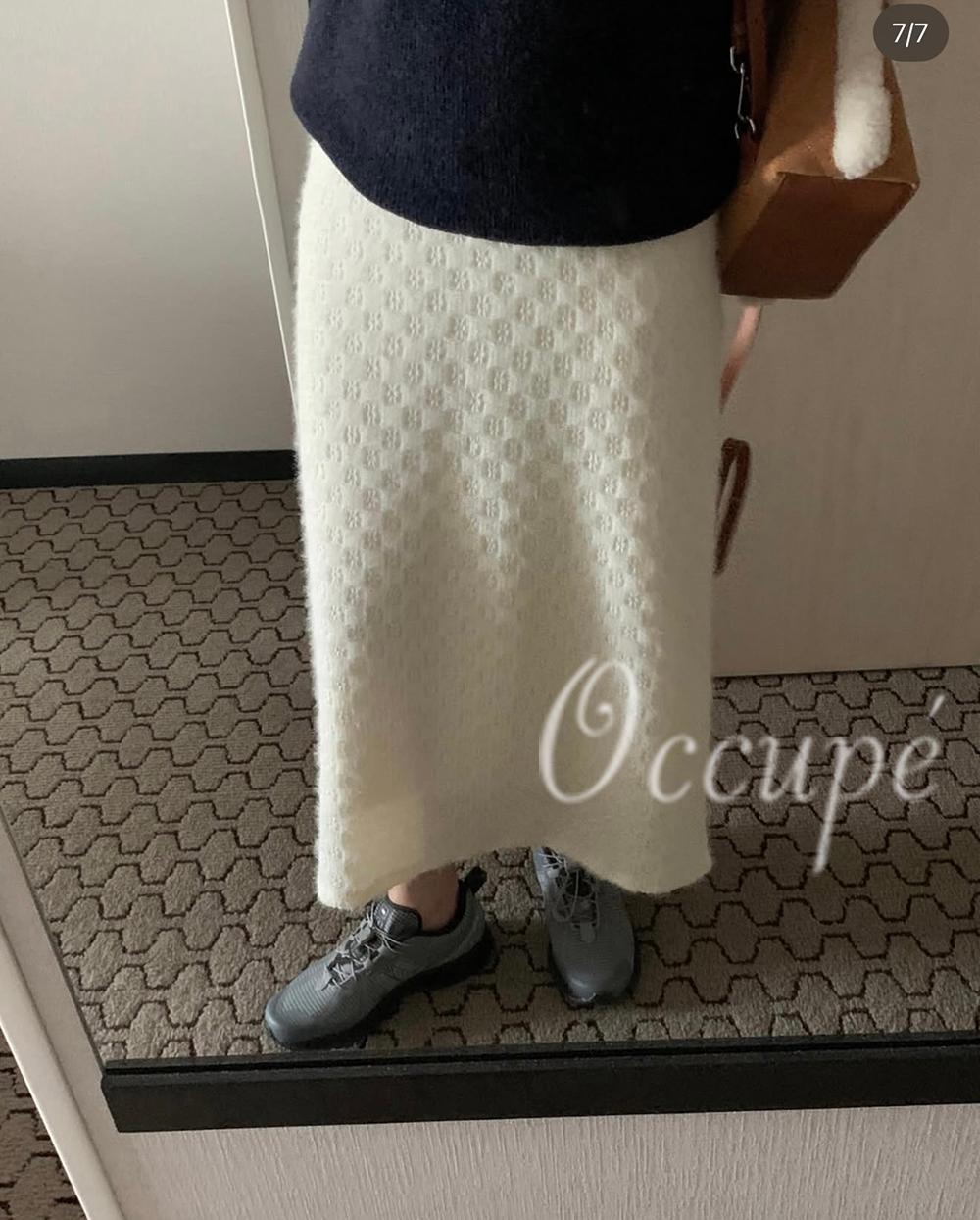 오큐페 [당일출고]pyt 프리티영띵 클로버 레이스 스커트 (1col) 프영띵 기모 플라워스커트