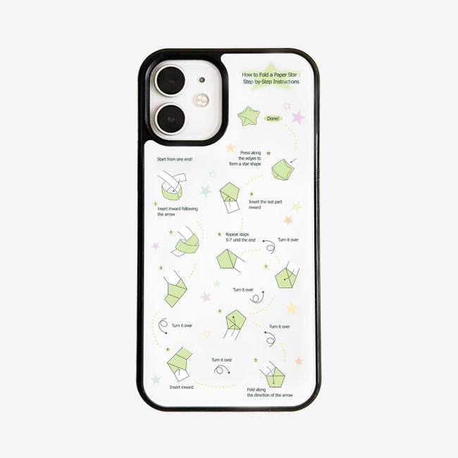 Let's make a star 글라스 범퍼 케이스 mint