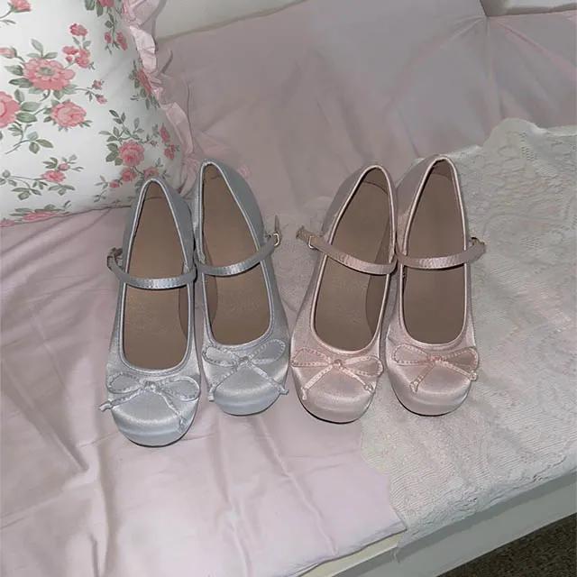 (ordermade) Mary jane strap pumps