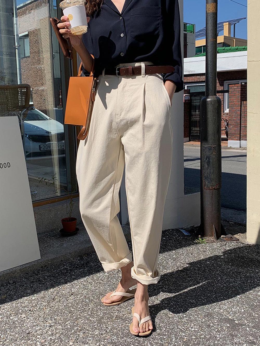 [Re-open]Ground Pintuck Pants (2color)