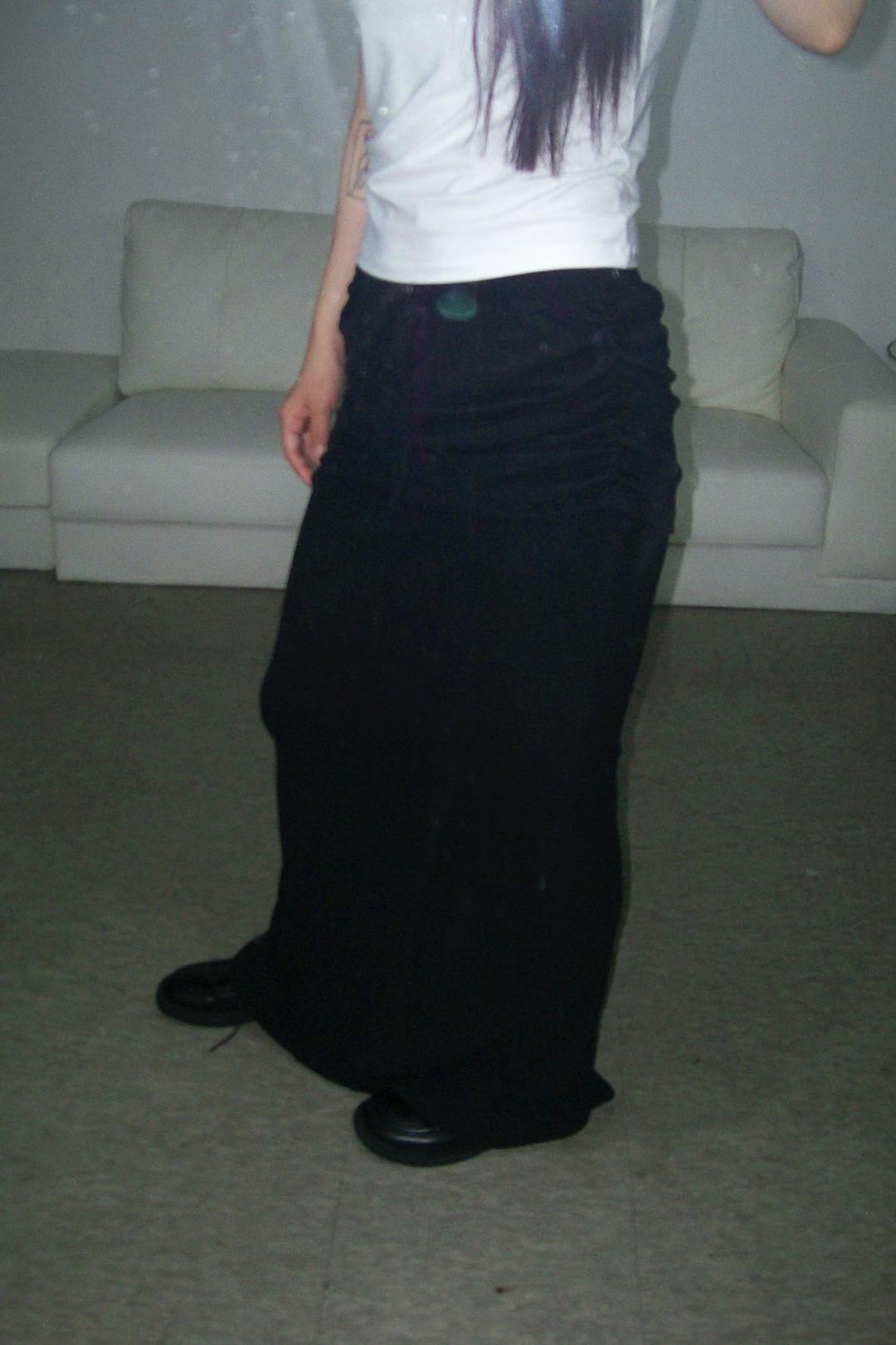 LAYERED MAXI SKIRT (BLACK)