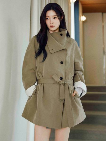 [온앤온] 하이넥 하프 트렌치코트 NEW5AR822_43