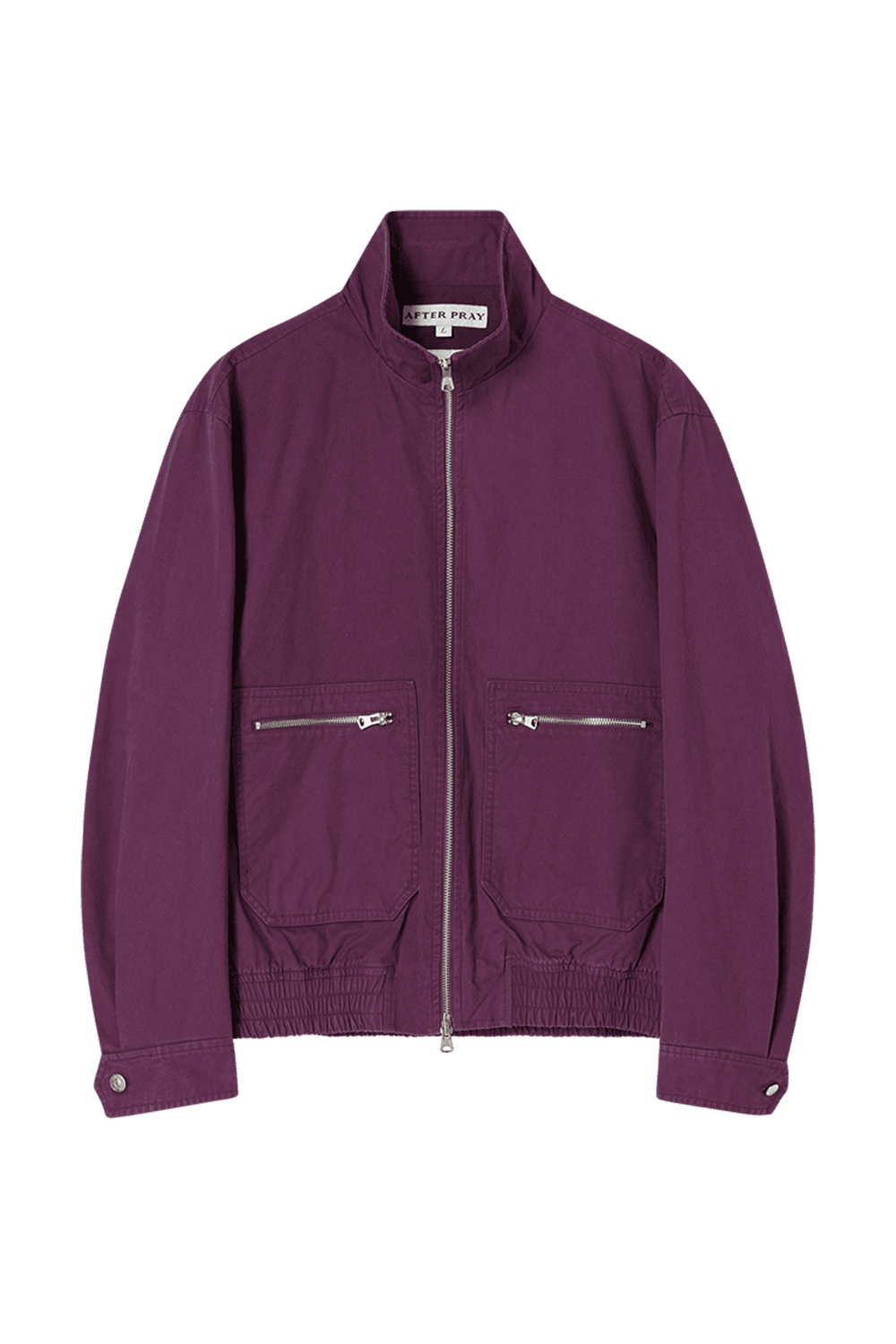 벨라 집업 워시드 블루종 퍼플