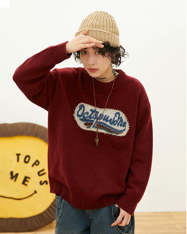 OCTOPUSME 패치로고 크루넥 스웨터 (3 컬러)