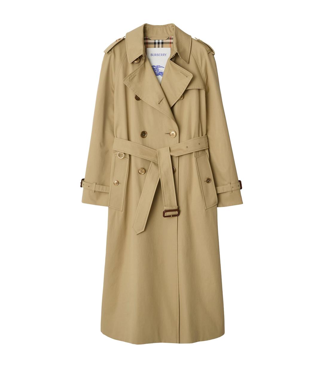 Burberry Gabardine Long Waterloo Trench Coat