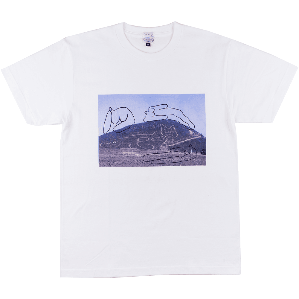 [CHOU YI] "NAZCA x CHOU YI\" TEE (white)