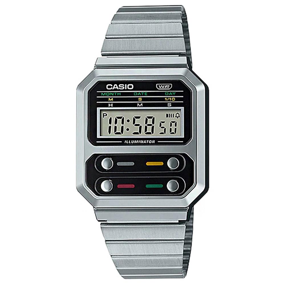 CASIO 카시오 A100WE-1A 빈티지레트로 실버 전자시계