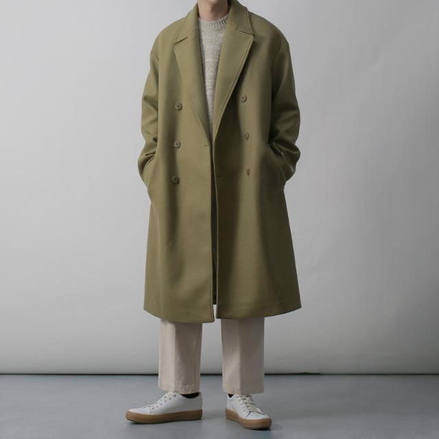 아이다큐 소프트 울 더블 롱 코트 (3Color)