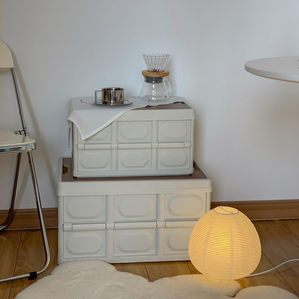 1+1 미니멀 감성 폴딩 캠핑박스 접이식 상자 수납함 모던 차박 캠핑 여행 피크닉