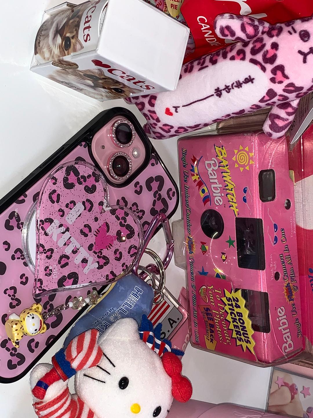 pink ribbon leopard magsafe glass case