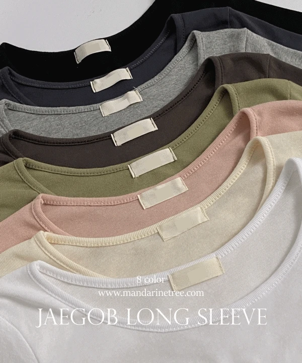 [단독][기모선택가능/예쁜핏🔥] 제곱 라운드넥 보트넥 겨울긴팔티 레이어드 기모티셔츠 롱슬리브 8 color