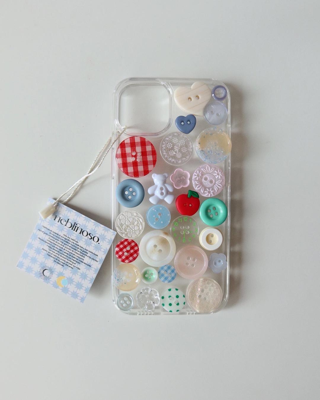 Flower shower Button case