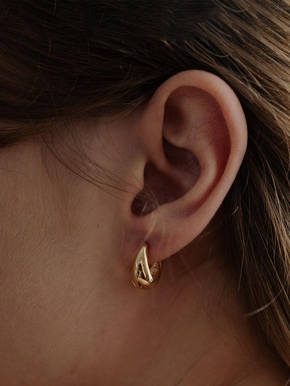 61 Bold Hoop Silver Earring