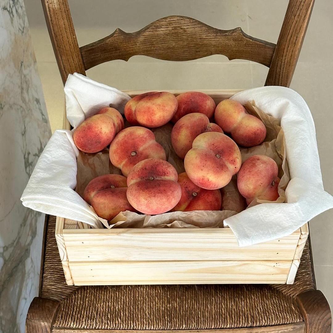 마블프루트 Marble Fruit 대리석 과일 소품 납작복숭아 오브제