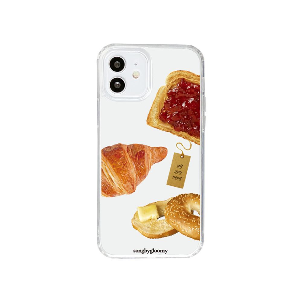 Bakery case (젤하드) 빵 아이폰 갤럭시 투명 케이스