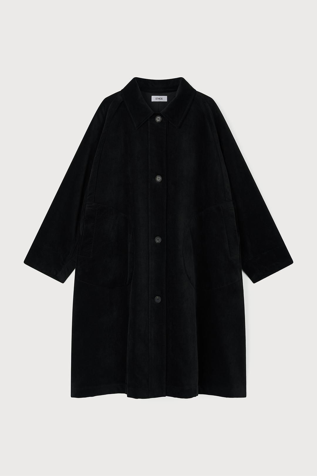 RAGLAN VELVET COAT