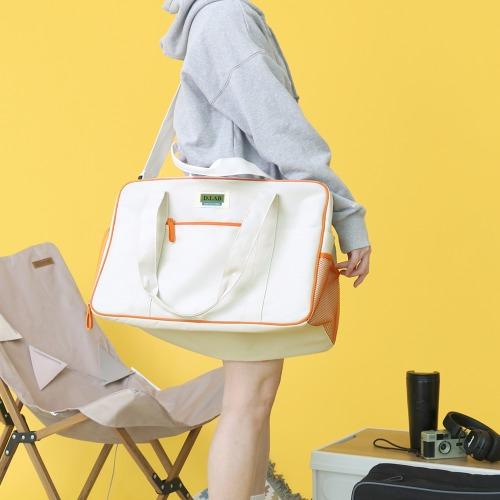 D.LAB 보스턴 멀티 크로스 더플백-아이보리