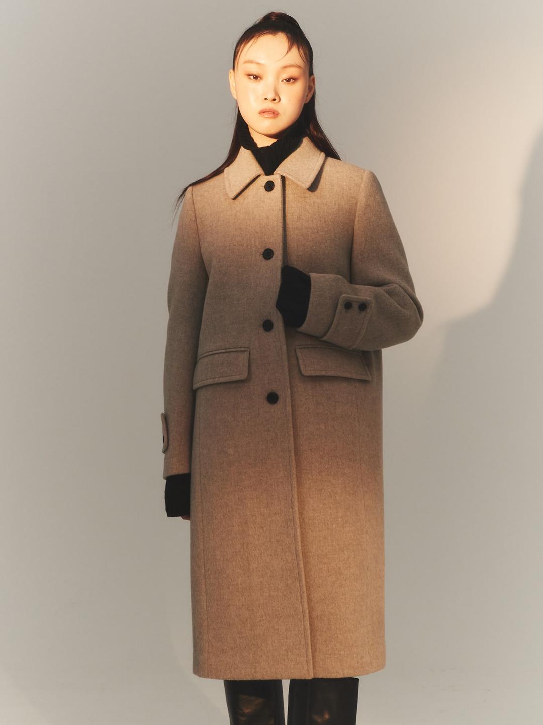 Mac-Collar Single Coat - Beige