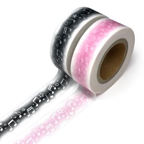 [블랙레터] 블러 뮤직스타 마스킹테이프 (15mm)(2색)