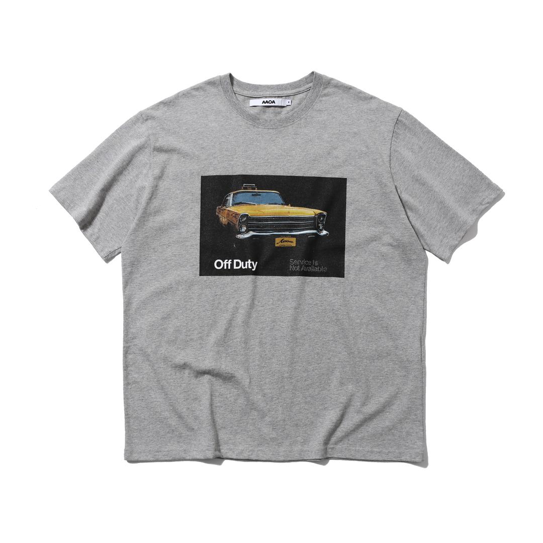 [AAOA] OFF DUTY TEE melange grey
