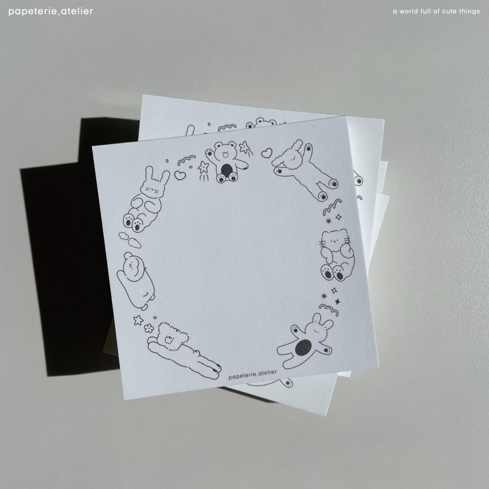 PAPE world_blank.ver memo pad | 메모패드 떡메모지 메모장