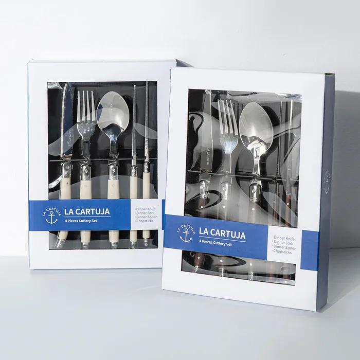 까르투하 오로 라귀올 양식 한식 커트러리 선물세트 디너세트 4P